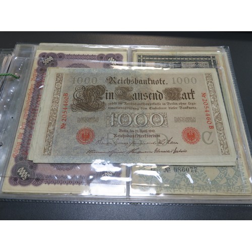 342 - German banknotes collection, mainly early 20th Century, in mixed condition with inflationary notes, ... 