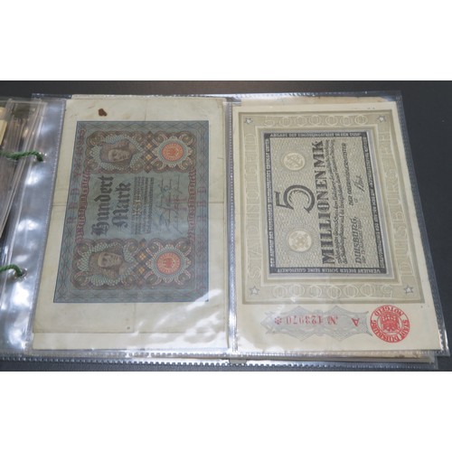 342 - German banknotes collection, mainly early 20th Century, in mixed condition with inflationary notes, ... 