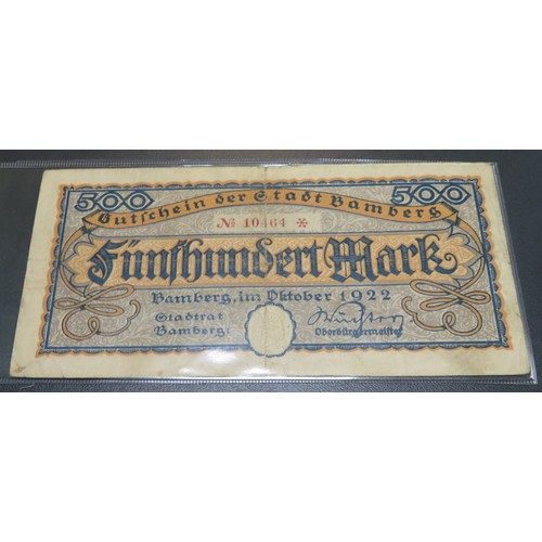 342 - German banknotes collection, mainly early 20th Century, in mixed condition with inflationary notes, ... 