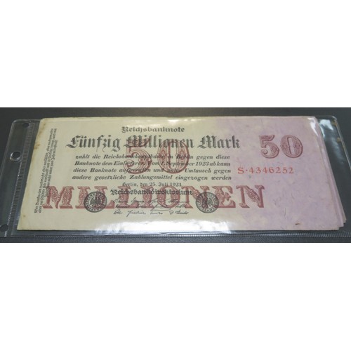 342 - German banknotes collection, mainly early 20th Century, in mixed condition with inflationary notes, ... 