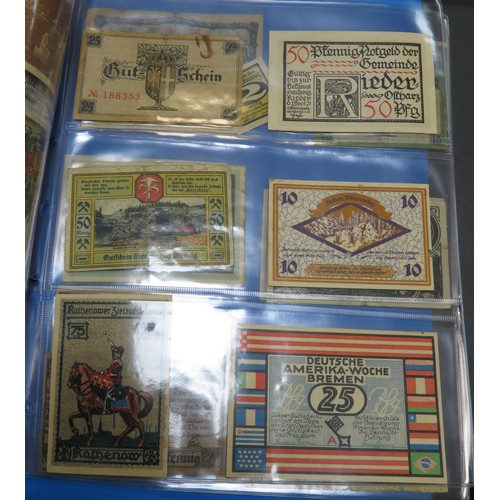 342 - German banknotes collection, mainly early 20th Century, in mixed condition with inflationary notes, ... 