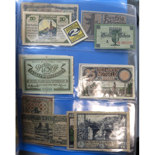 342 - German banknotes collection, mainly early 20th Century, in mixed condition with inflationary notes, ... 