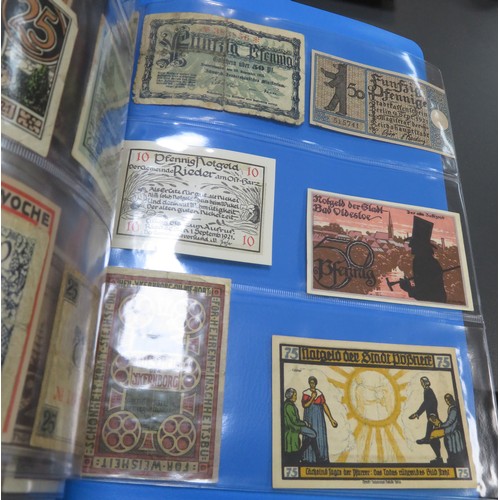 342 - German banknotes collection, mainly early 20th Century, in mixed condition with inflationary notes, ... 