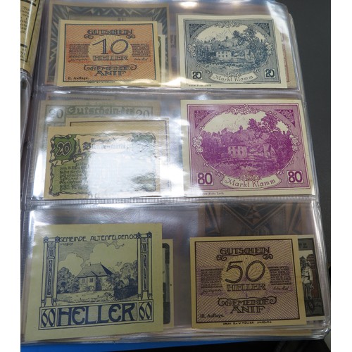 342 - German banknotes collection, mainly early 20th Century, in mixed condition with inflationary notes, ... 