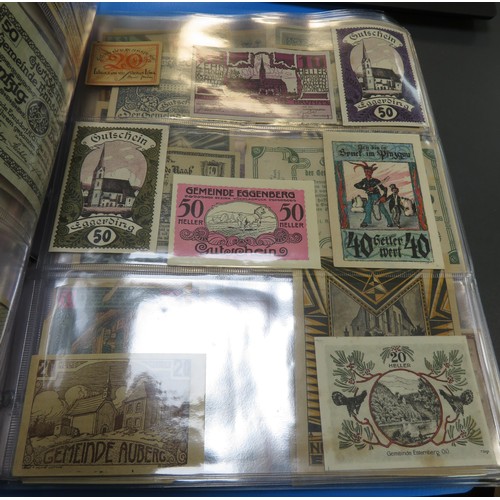 342 - German banknotes collection, mainly early 20th Century, in mixed condition with inflationary notes, ... 