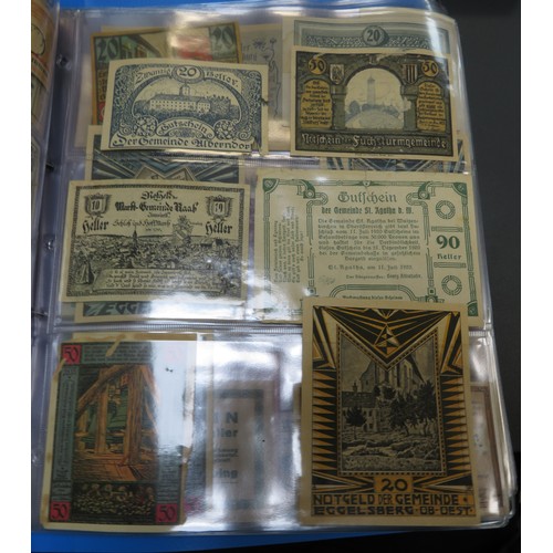 342 - German banknotes collection, mainly early 20th Century, in mixed condition with inflationary notes, ... 