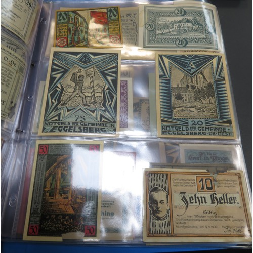 342 - German banknotes collection, mainly early 20th Century, in mixed condition with inflationary notes, ... 