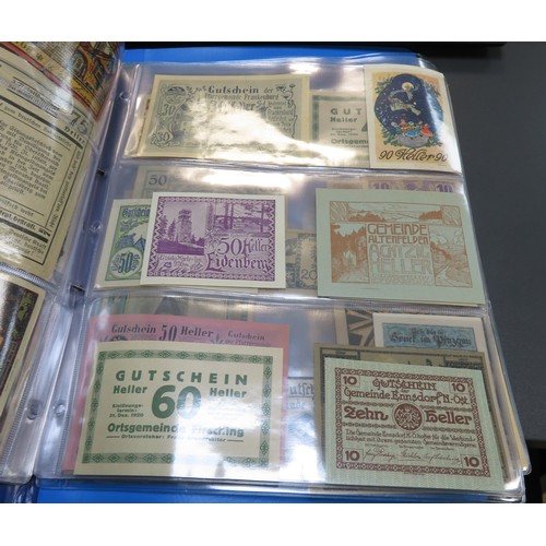 342 - German banknotes collection, mainly early 20th Century, in mixed condition with inflationary notes, ... 