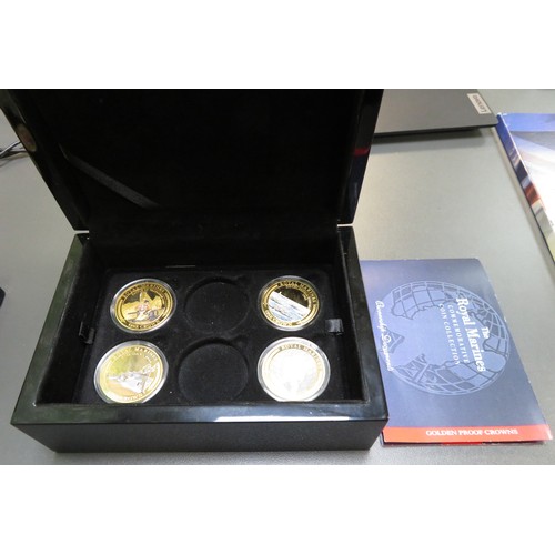 329 - Collection of commemorative sets with TDC set of 24 gold plated crowns commemorating the Royal Famil... 