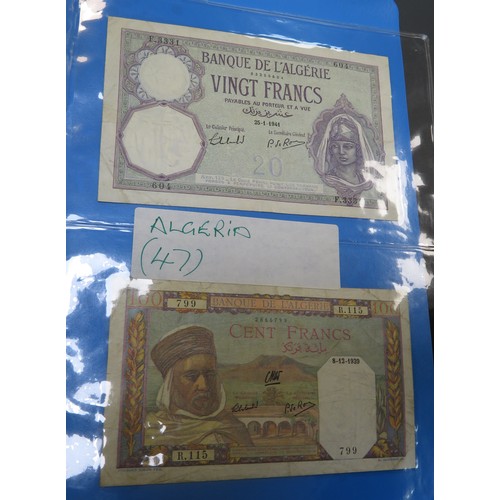 357 - World banknotes collection, in mixed condition, with ranges from Algeria, China, Ecuador, Germany, H... 