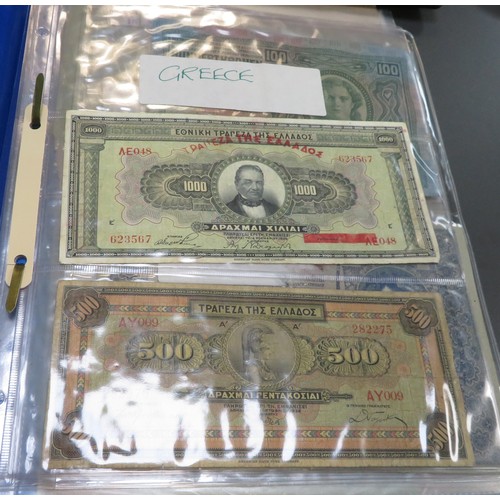 357 - World banknotes collection, in mixed condition, with ranges from Algeria, China, Ecuador, Germany, H... 