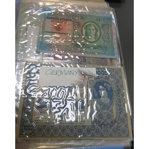 357 - World banknotes collection, in mixed condition, with ranges from Algeria, China, Ecuador, Germany, H... 