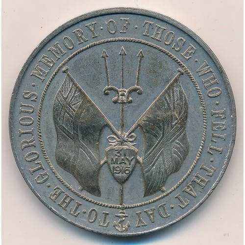 72 - 1916 Battle of Jutland commemorative medallion by Spink & Son. ‘To the Memory of Those Who Fell That... 