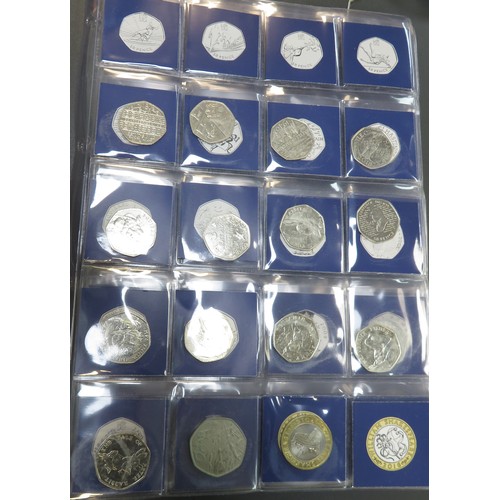 278 - Change checker collection £2 (29), £1 (18) & 50p (32), mostly from circulation (4 x £2 uncirculated ... 