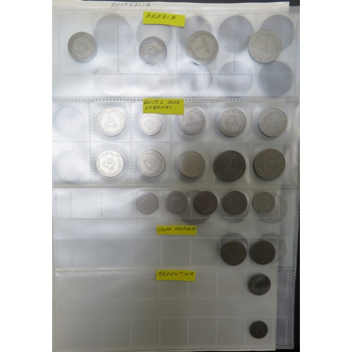 328 - Mainly 20th Century collection of Worldwide coins in mixed condition, housed in 10 full binders, som... 