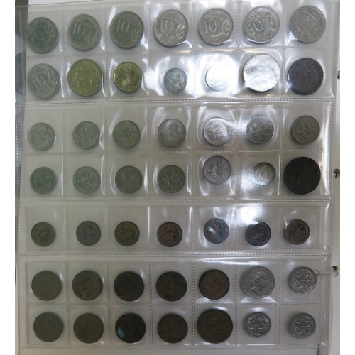 328 - Mainly 20th Century collection of Worldwide coins in mixed condition, housed in 10 full binders, som... 