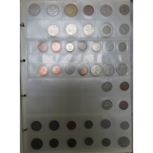 328 - Mainly 20th Century collection of Worldwide coins in mixed condition, housed in 10 full binders, som... 