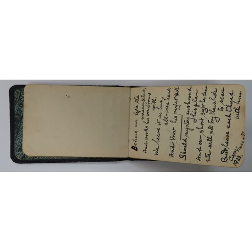 65 - First World War very interesting notebook/autograph book/sketchbook with various messages, poems and... 