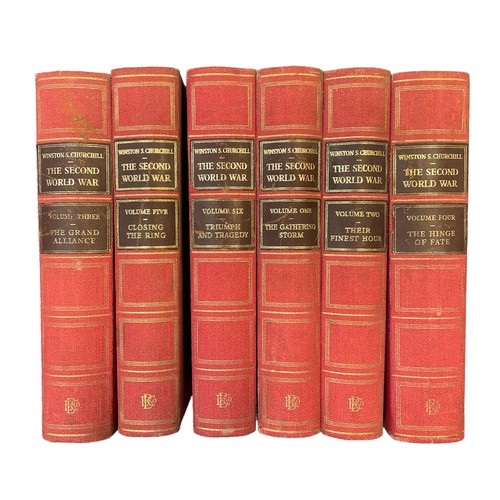 67A - Winston Churchill, The Second World War Chartwell Edition, six Volumes, Published by the Educational... 