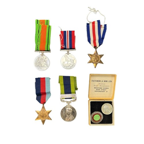 25 - Second World War medal group to Stanley Fordham Mazdon, including The Defence Medal 1939-1945, The W... 