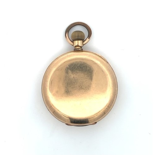 120 - An Omega Labrador Swiss-made, open faced gold-plated pocket watch, London, circa 1940s. No. 1339300.... 