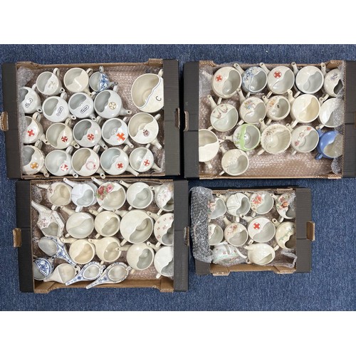 328 - Ceramics. Collection of 38 invalid feeders, with Red Cross (8), Johannesburg Hospital (1), 