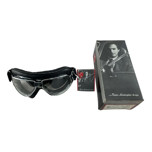 26 - Tonino Lamborghini. Chrome finish frame goggles No. TL - 86, excellent in excellent box (small tear ... 