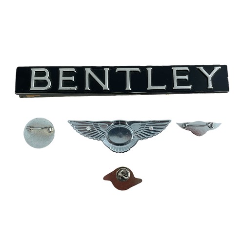 7 - Bentley. Miscellaneous badges, generally excellent to good plus, with modern Bentley winged B bonnet... 