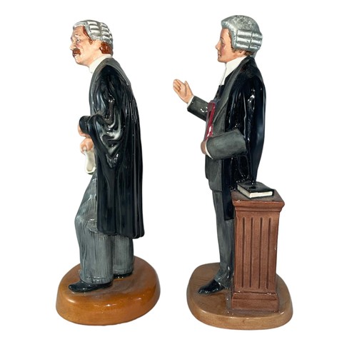 229 - Royal Doulton pair of lawyer character figures to include The Lawyer HN3041 and Classics Lawyer HN42... 