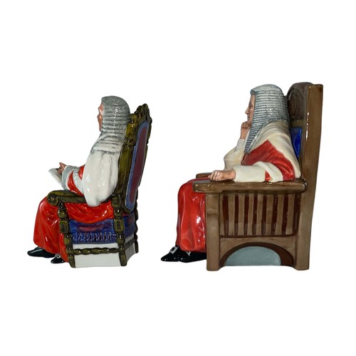 230 - Royal Doulton pair of Judge character figures to include The Judge HN2443 and Classics Judge HN4412.