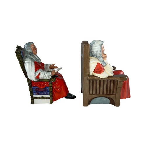 230 - Royal Doulton pair of Judge character figures to include The Judge HN2443 and Classics Judge HN4412.