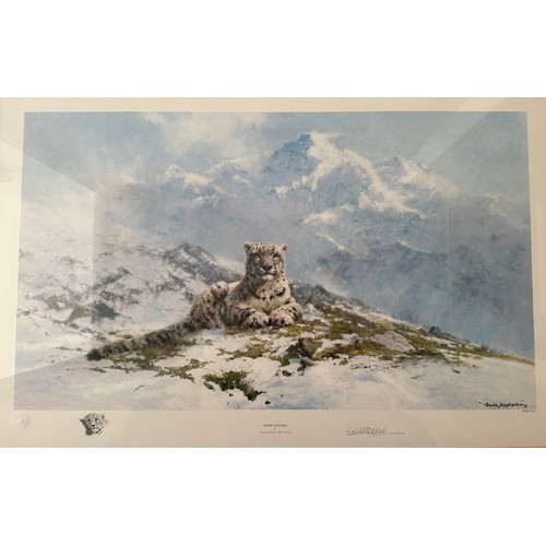 174 - David Shepherd (British, 1931-2017) – ‘Snow Leopard’, limited edition signed print, signed in margin... 