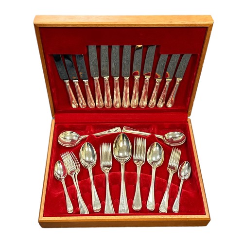 330 - Range of Silver, EPNS & stainless steel cutlery and dining sets to include; A boxed group of six ste... 