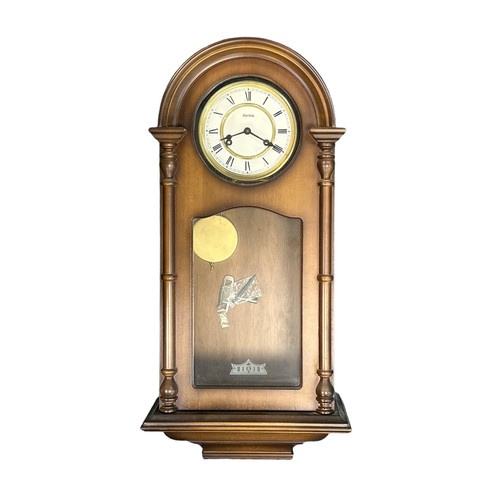 335 - Hermie wall hanging clock, with key, approx. 67cm x 30cm.