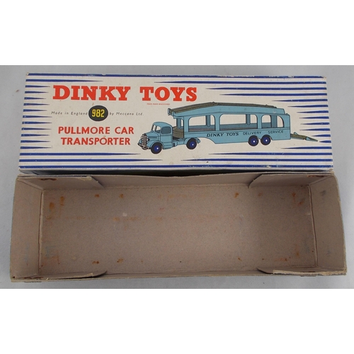 286 - Dinky. Bedford Pullmore Car Transporter No. 982, generally excellent to good plus (some surface corr... 