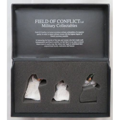 135 - Field of Conflict. Military Collectables 2003 Iraq War collection of 3-piece sets, generally excelle... 