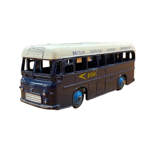 291 - Dinky. BOAC Coach No. 283, generally excellent to good plus in good yellow box, dark blue with white... 