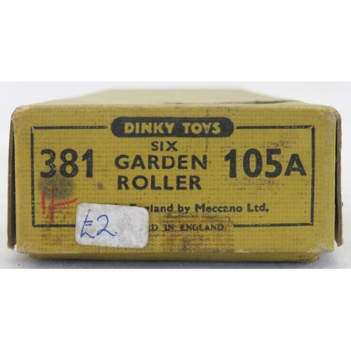 284 - Dinky. Trade pack of six Garden Roller No. 381 105A, red metal roller with green handle, generally g... 