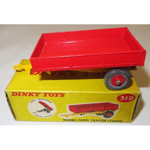 239 - Dinky. Farm collection, generally excellent in excellent to good boxes, with Massey-Harris Tractor N... 