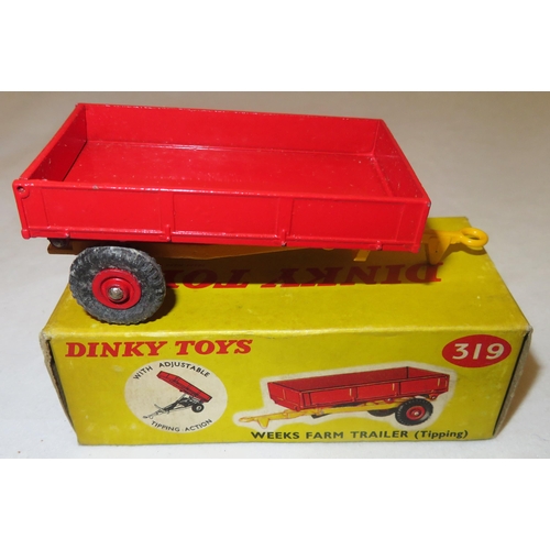 239 - Dinky. Farm collection, generally excellent in excellent to good boxes, with Massey-Harris Tractor N... 