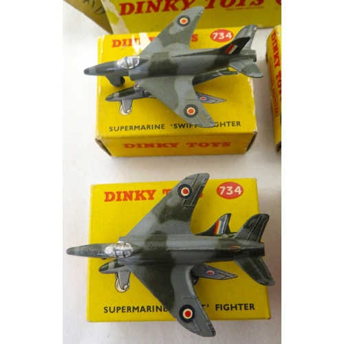 240 - Dinky. Collection of Jet Fighter aircraft, generally excellent in good plus to good boxes, with Glos... 