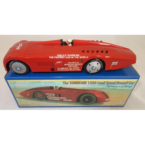 113 - Schylling. 2000s onwards tinplate clockwork with key Sunbeam 1000 Land Speed Record Car, excellent i... 