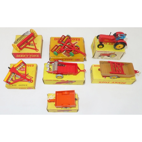 241 - Dinky. 1960s onwards Farm-themed collection, generally excellent to good plus in good or better boxe... 