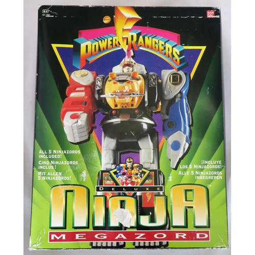 94 - Ninja Megazord. Ban Dai Power Rangers Mighty Morphin Deluxe Ninja Megazord. In original box, box sho... 