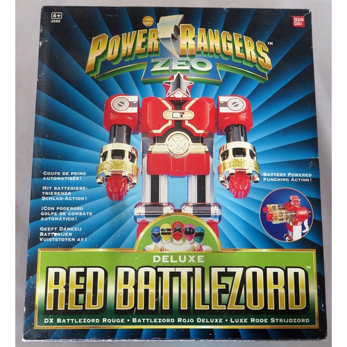 95 - Red Battlezord. Ban Dai Power Rangers Zeo Deluxe Red Battlezord. In original box, with instructions.... 