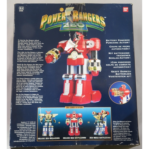 95 - Red Battlezord. Ban Dai Power Rangers Zeo Deluxe Red Battlezord. In original box, with instructions.... 