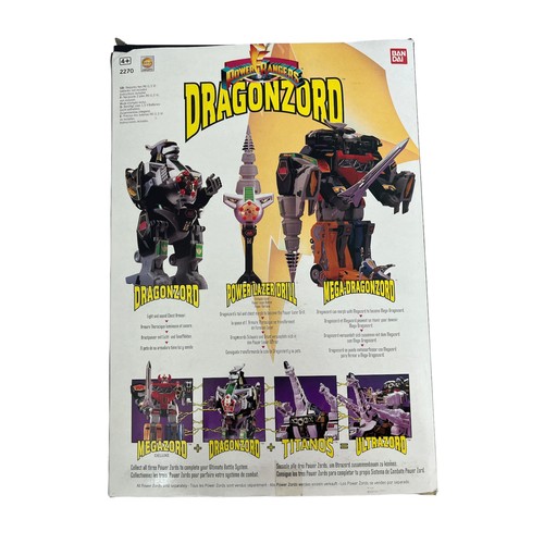 90 - Dragonzord. Ban Dai Power Rangers Mighty Morphin Dragonzord. In original box, with instructions, alm... 