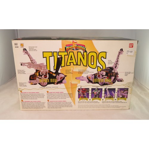 92 - Titanos. Ban Dai Mighty Morphin Power Rangers Titanos. In original box, with instructions, complete ... 