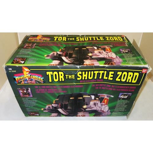 93 - Tor The Shuttlezord. Ban Dai Power Rangers Mighty Morphin Tor the Shuttlezord. In original box (some... 