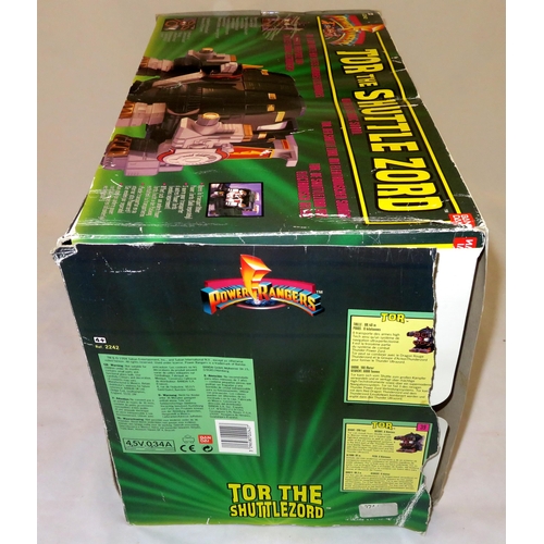 93 - Tor The Shuttlezord. Ban Dai Power Rangers Mighty Morphin Tor the Shuttlezord. In original box (some... 